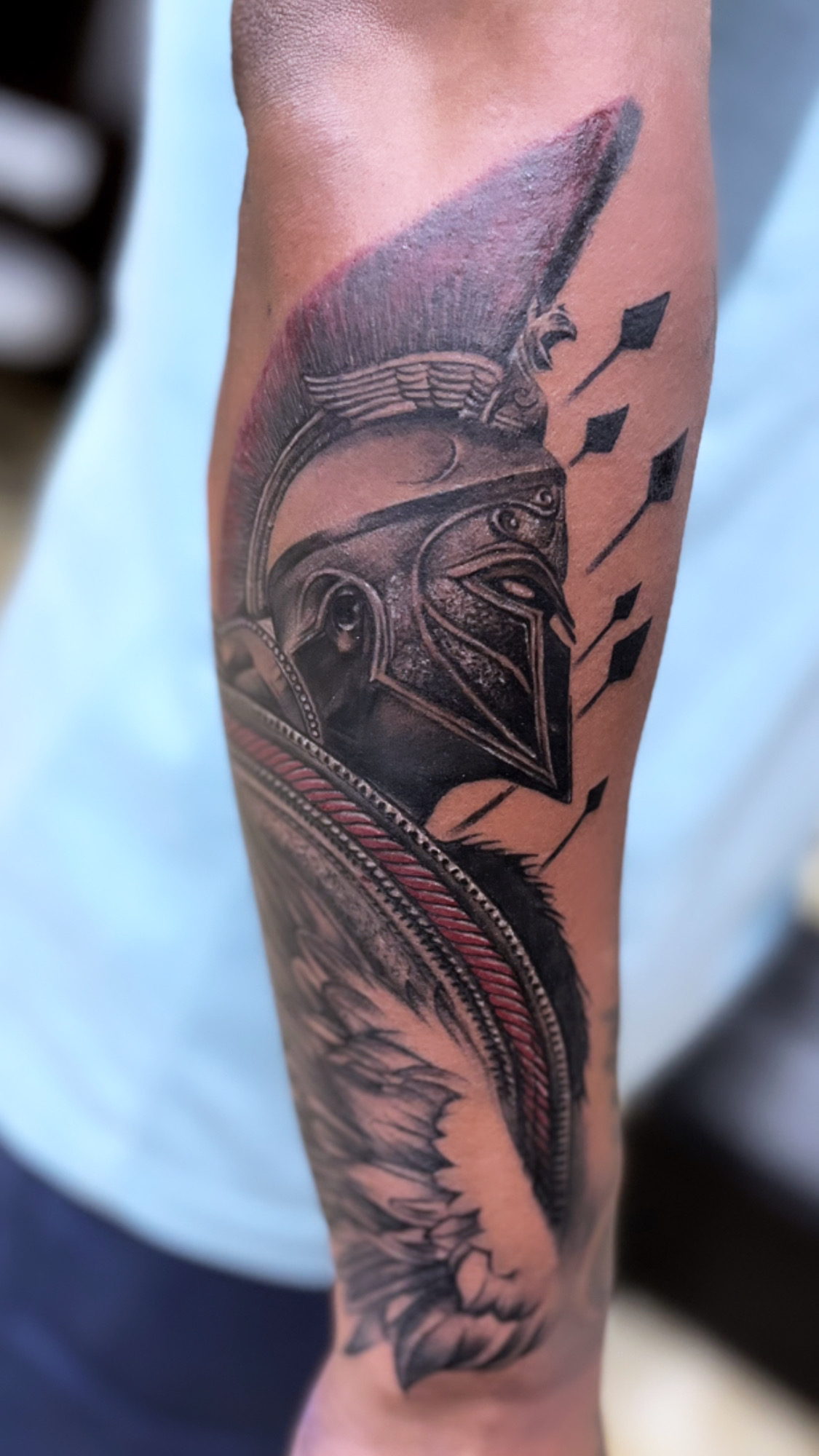 warrior tattoo of hope not loosing