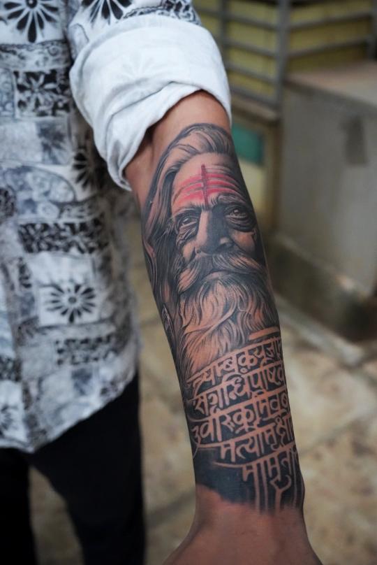 Aghori tattoo, Screamzonetattoo tattoo studio in Mumbai