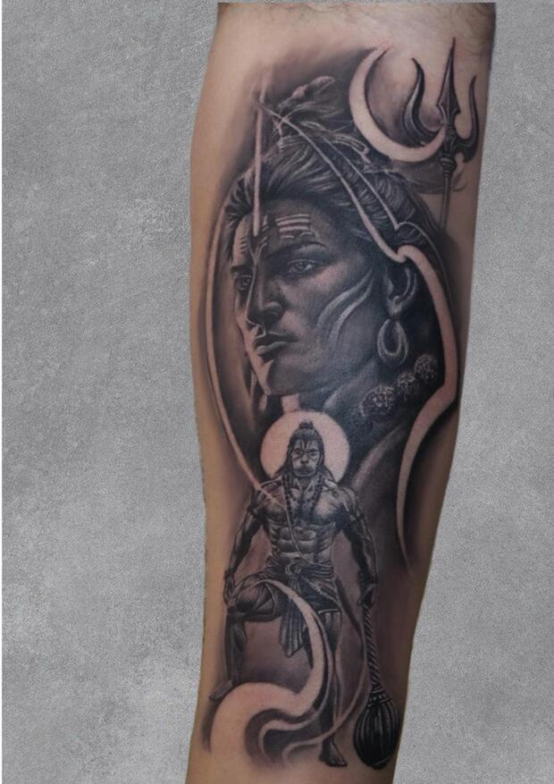 Bholenath tattoo, Screamzonetattoo tattoo studio in Mumbai