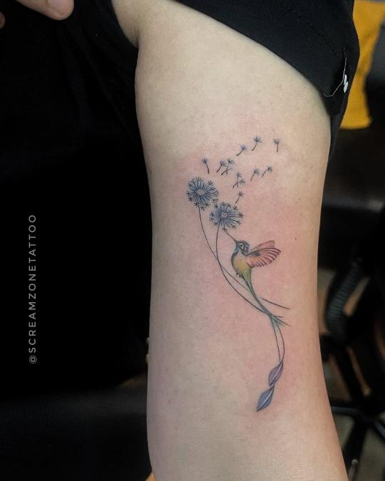 Colour Bird tattoo, Screamzonetattoo tattoo studio in Mumbai