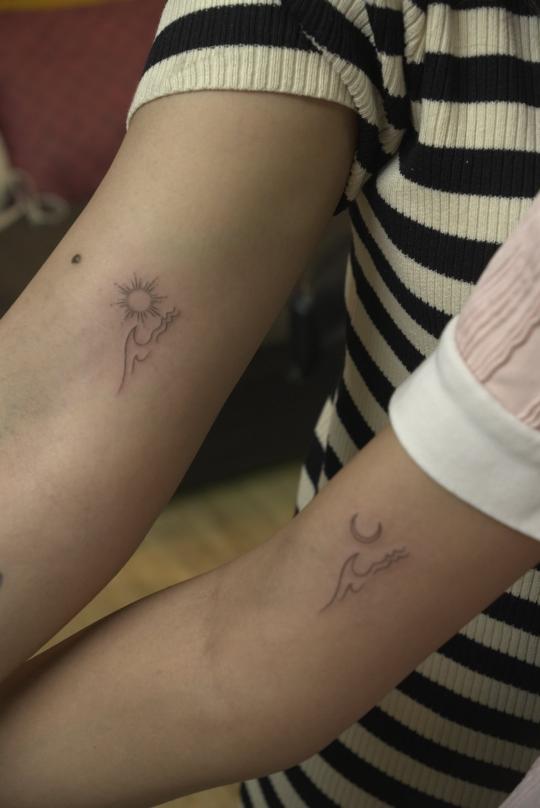 Couple tattoo, Screamzonetattoo tattoo studio in Mumbai