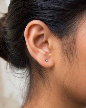 Ear piercing in Ghatkopar at the Screamzonetattoo studio
