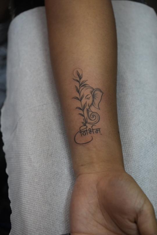 Ganesh tattoo, Screamzonetattoo tattoo studio in Mumbai