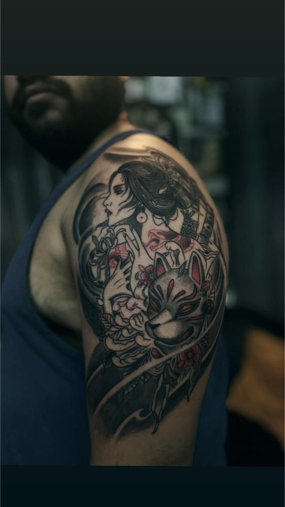 Japanese tattoo, Screamzonetattoo tattoo studio in Mumbai