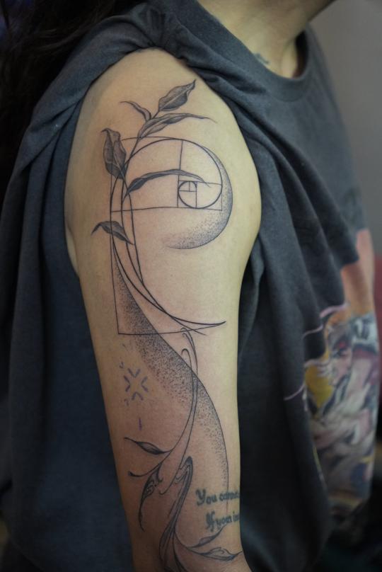 Line tattoo, Screamzonetattoo tattoo studio in Mumbai
