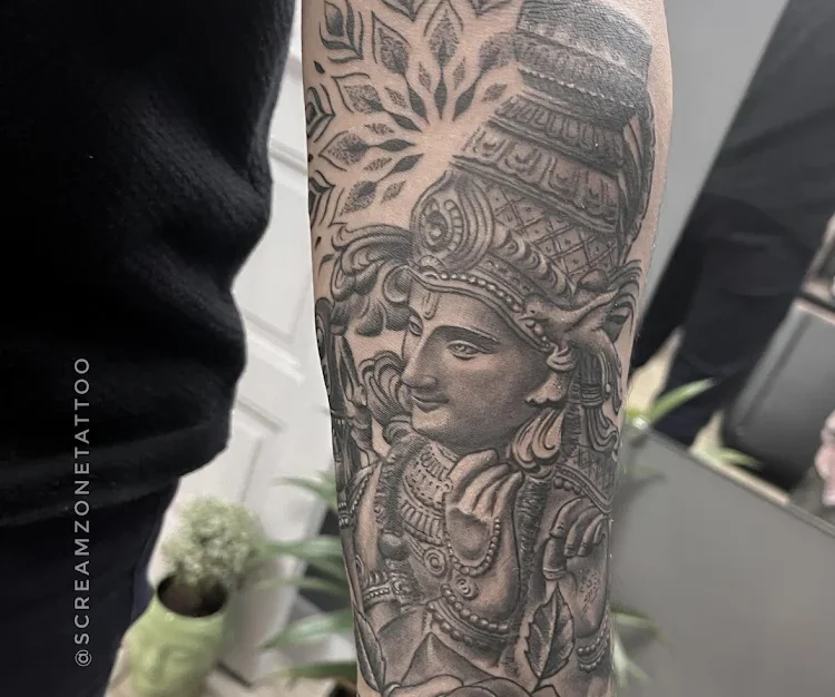 lord-krishna-portrait-tattoo-ghatkopar-tattoo