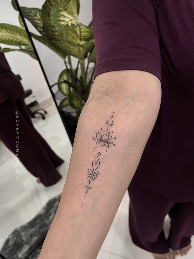 Minimal tattoo, Screamzonetattoo tattoo studio in Mumbai