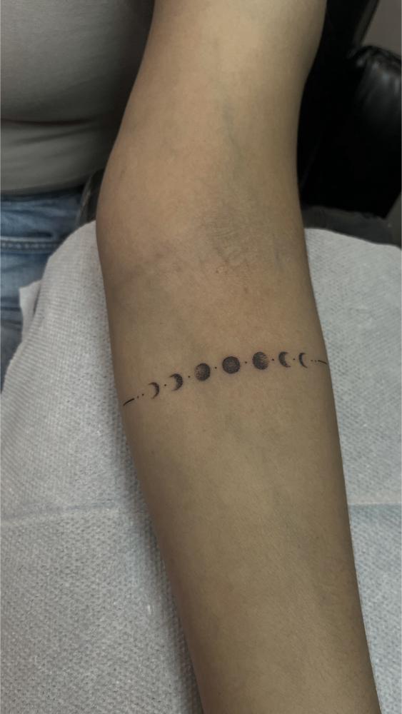 Moon tattoo, Screamzonetattoo tattoo studio in Mumbai