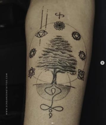 Nature Horse Unicorn tattoo, Screamzonetattoo tattoo studio in Mumbai