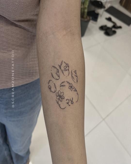 Pet tattoo, Screamzonetattoo tattoo studio in Mumbai