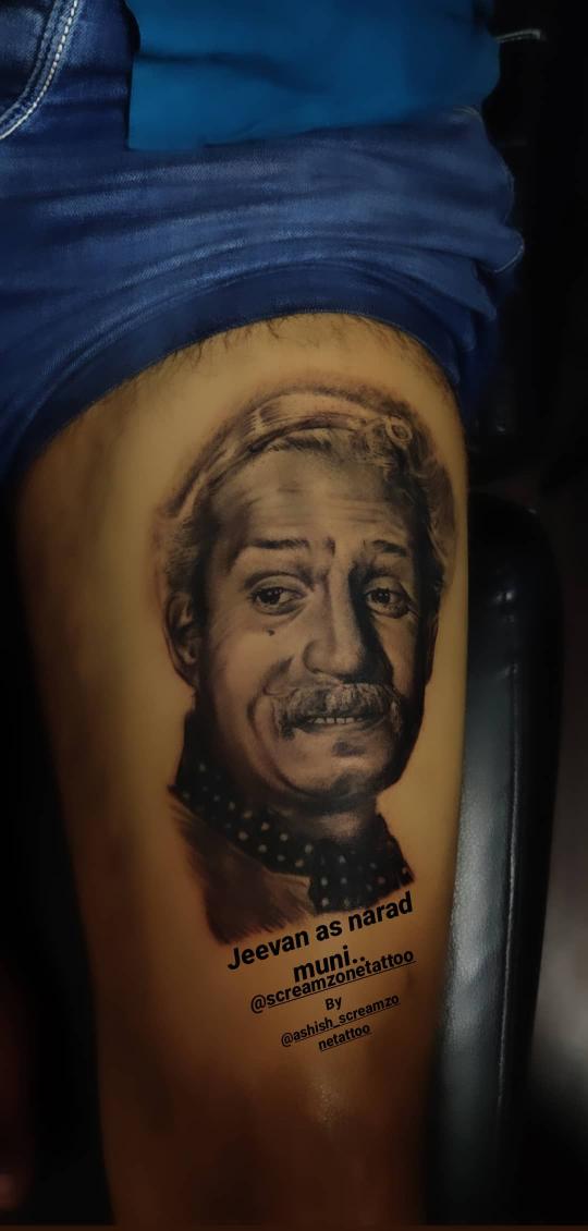 Portrait tattoo by best tattoo artist in Mumbai, Screamzonetattoo