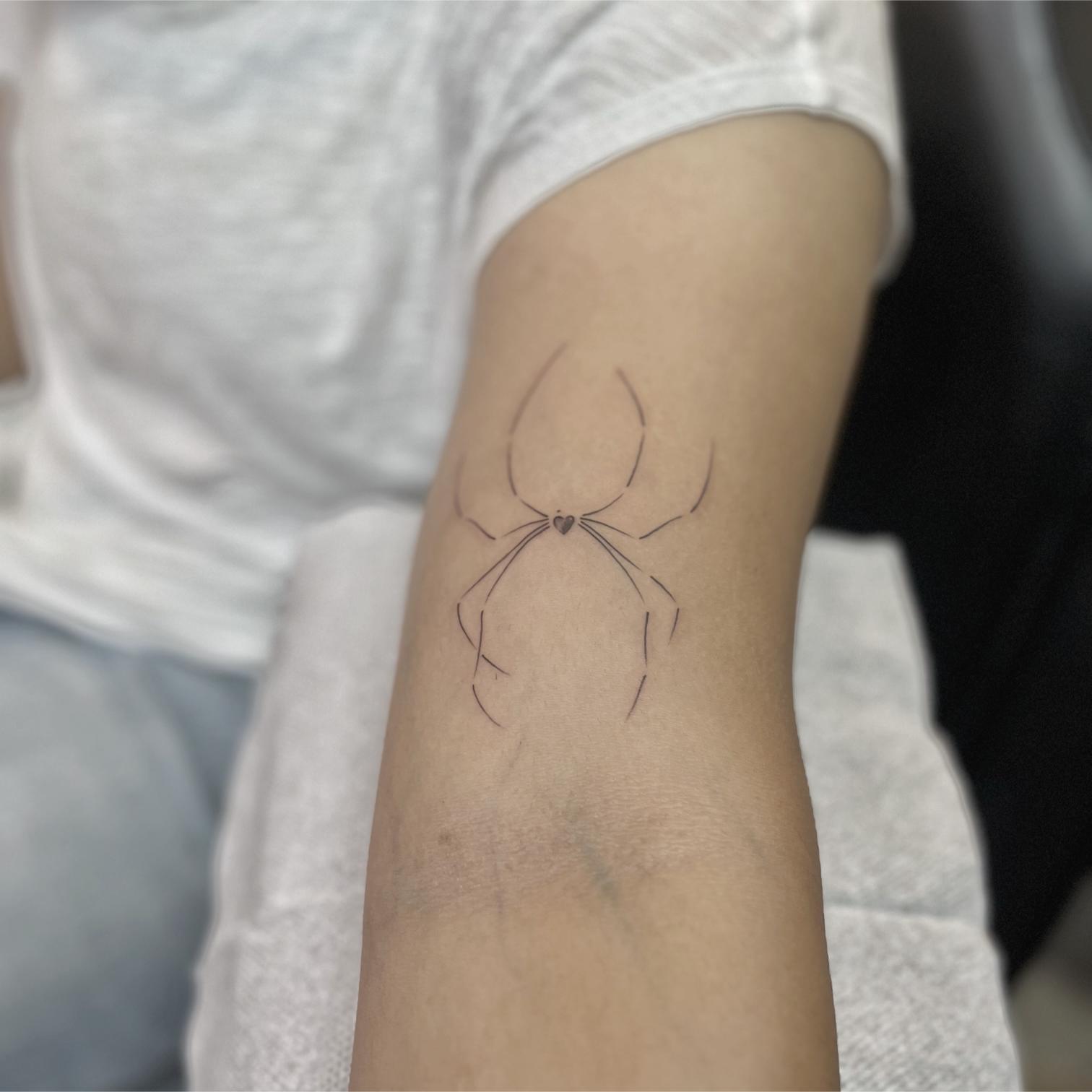 Spider tattoo, Screamzonetattoo tattoo studio in Mumbai