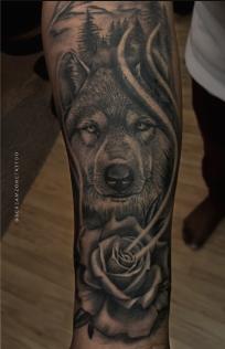 Wolf Horse tattoo, Screamzonetattoo tattoo studio in Mumbai
