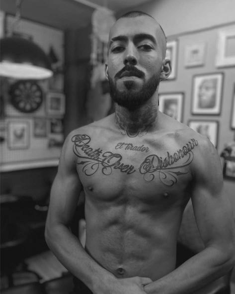 Custom lettering tattoo inked at a Mumbai tattoo studio