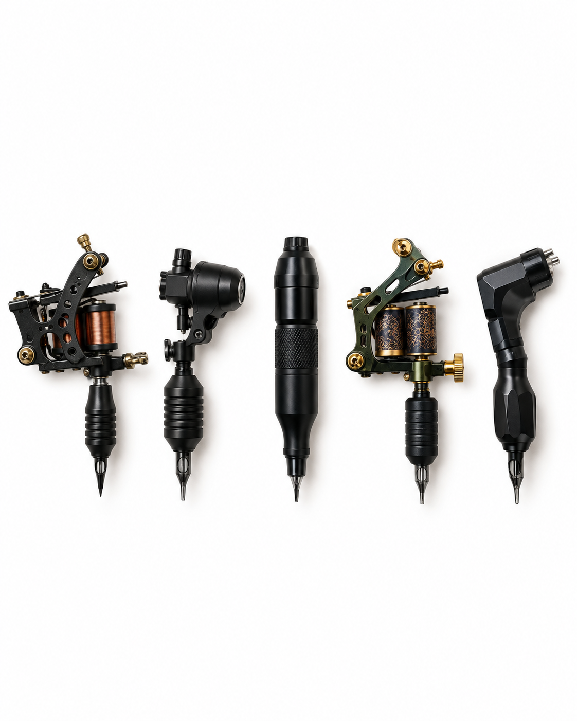 Tattoo machine types explained in the tattoo artist course at Screamzonetattoo Mumbai