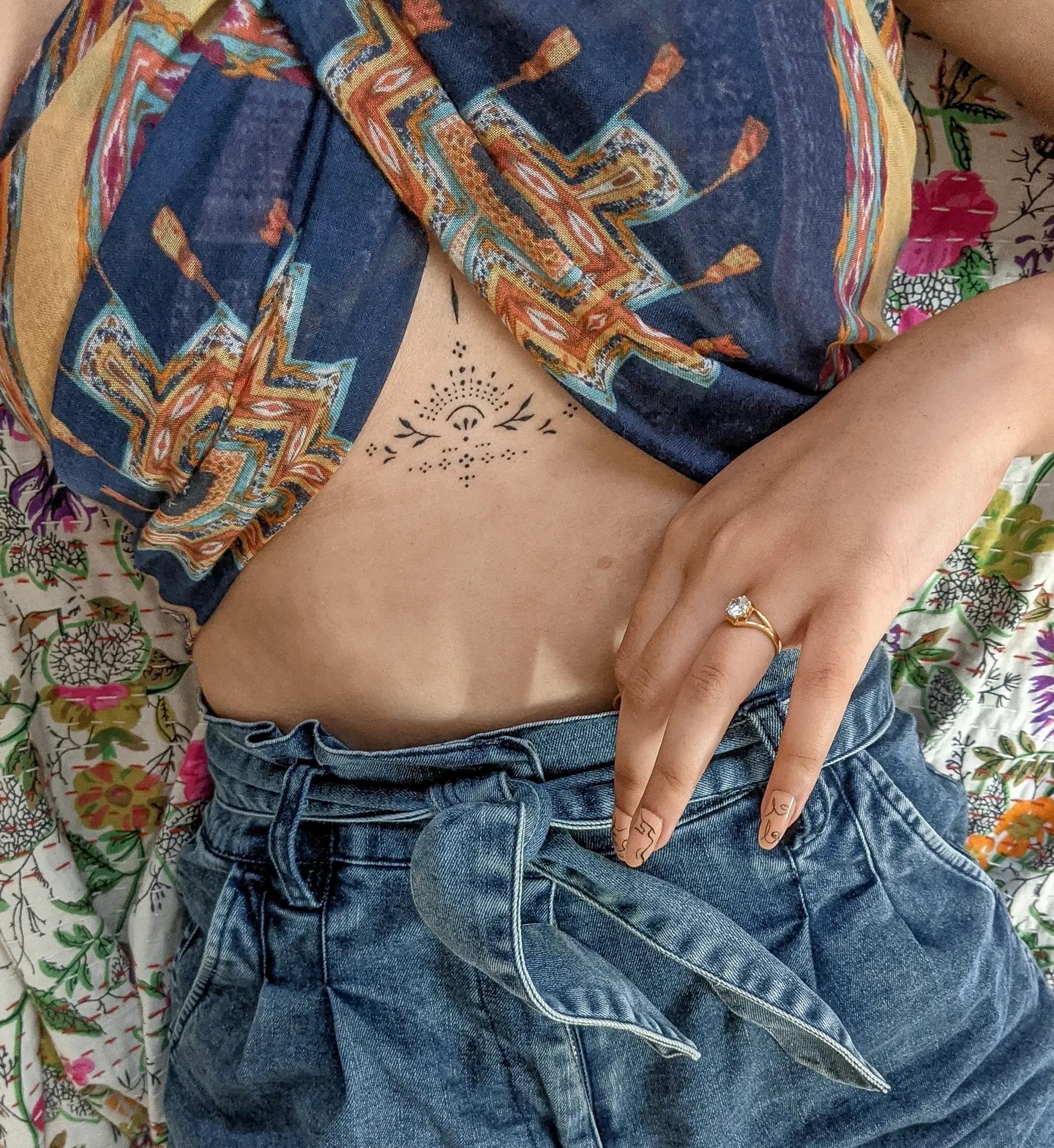 Stomach Minimal tattoo design and meaning - Tattoo for Women, Minimal tattoo by Screamzonetattoo, Ghatkopar Mumbai