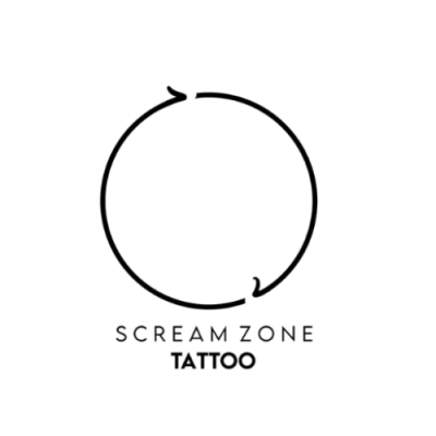 Screamzonetattoo logo design for tattoo studio branding in Mumbai